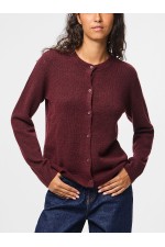 PCMALOU LS KNIT CARDIGAN NOOS BC - ΜΠΟΡΝΤΩ