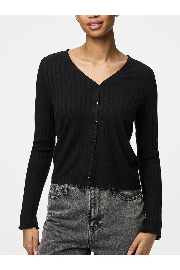 PCIRIS CARDIGAN JRS NOOS - ΜΑΥΡΟ
