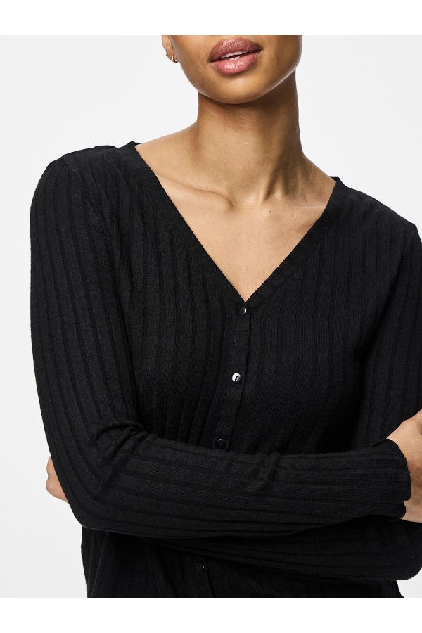 PCIRIS CARDIGAN JRS NOOS - ΜΑΥΡΟ