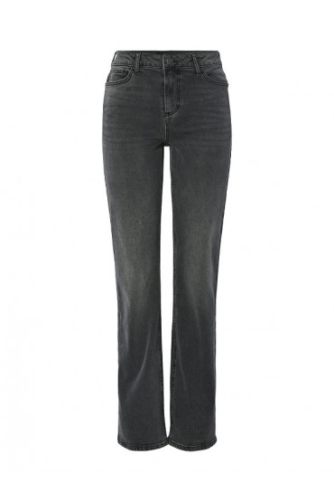 PCKELLY MW STRAIGHT JEANS NEW DG NOOS BC - ΓΚΡΙ