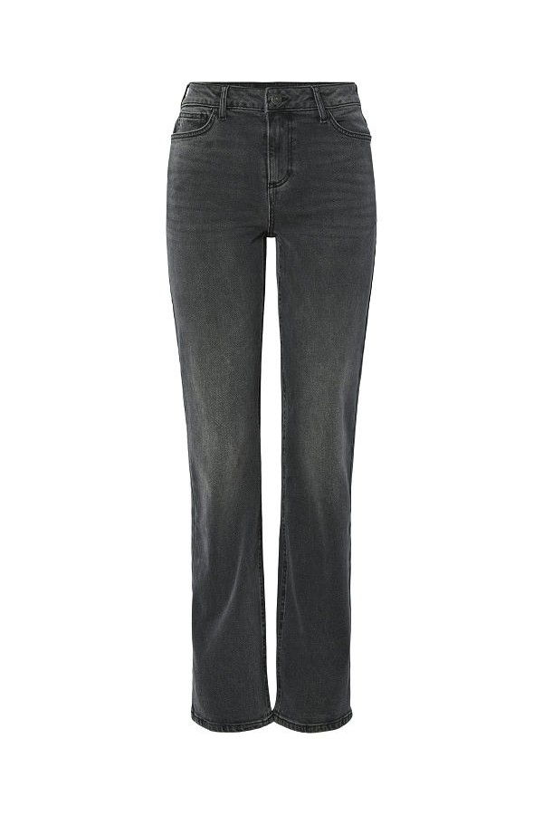 PCKELLY MW STRAIGHT JEANS NEW DG NOOS BC - ΓΚΡΙ