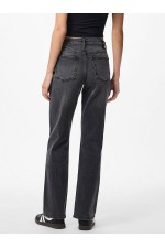 PCKELLY MW STRAIGHT JEANS NEW DG NOOS BC - ΓΚΡΙ