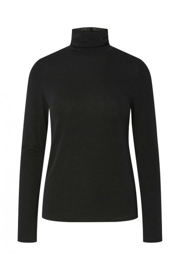 PCMARIA LS ROLLNECK TOP JRS NOOS BC - ΜΑΥΡΟ