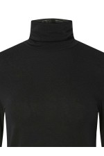 PCMARIA LS ROLLNECK TOP JRS NOOS BC - ΜΑΥΡΟ