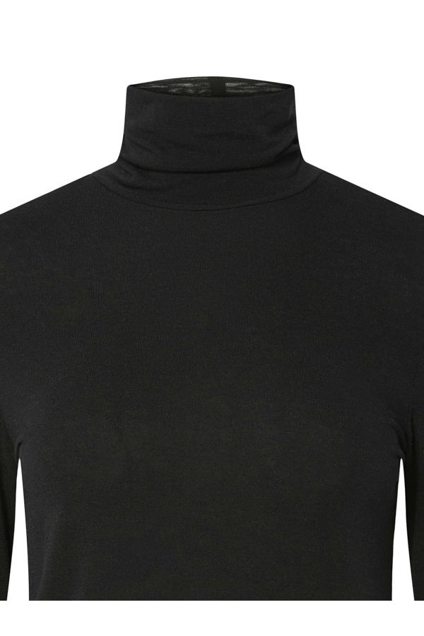 PCMARIA LS ROLLNECK TOP JRS NOOS BC - ΜΑΥΡΟ
