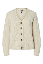 PCNINA LS V-NECK KNIT CARDIGAN NOOS BC - ΜΠΕΖ
