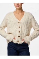 PCNINA LS V-NECK KNIT CARDIGAN NOOS BC - ΜΠΕΖ