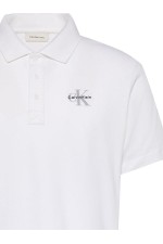 SS EASY MONOLOGO CASUAL PIQUE - ΛΕΥΚΟ