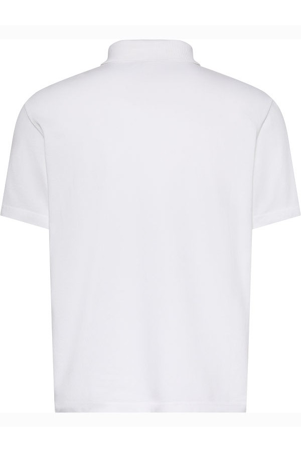 SS EASY MONOLOGO CASUAL PIQUE - ΛΕΥΚΟ