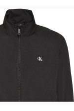 LS UNFILLED NYLON HARRINGTON JKT - ΜΑΥΡΟ