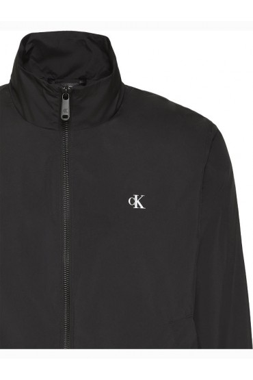 LS UNFILLED NYLON HARRINGTON JKT - ΜΑΥΡΟ
