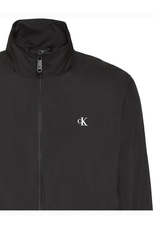 LS UNFILLED NYLON HARRINGTON JKT - ΜΑΥΡΟ