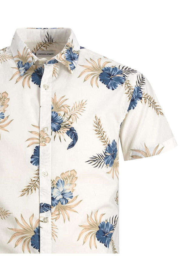 JJBECS SHIRT SS - ΛΕΥΚΟ