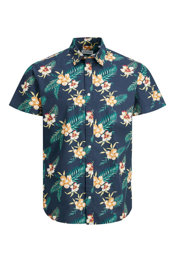 JJBECS SHIRT SS - ΜΠΛΕ