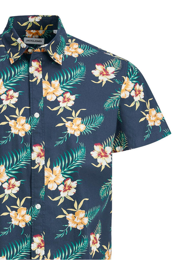 JJBECS SHIRT SS - ΜΠΛΕ