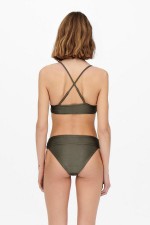 ONLBOBBY LIFE RIB BIKINI TOP - ΠΡΑΣΙΝΟ