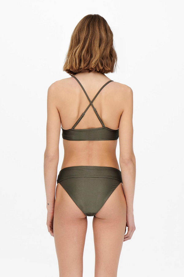 ONLBOBBY LIFE RIB BIKINI TOP - ΠΡΑΣΙΝΟ