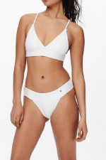 ONLBOBBY LIFE RIB BIKINI BRIEF - ΛΕΥΚΟ