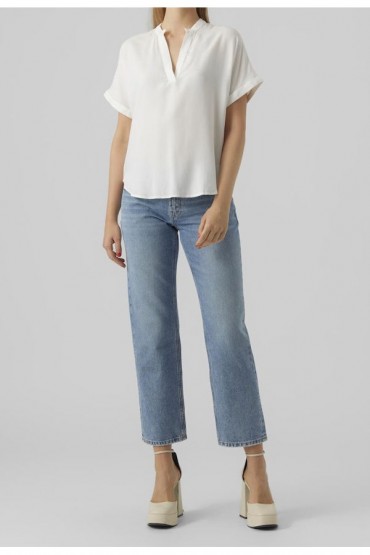 VMBEAUTY SS TOP WVN GA NOOS - ΛΕΥΚΟ
