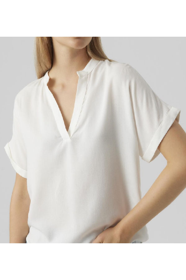 VMBEAUTY SS TOP WVN GA NOOS - ΛΕΥΚΟ