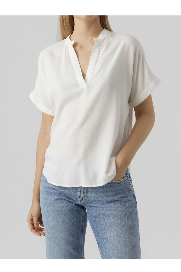 VMBEAUTY SS TOP WVN GA NOOS - ΛΕΥΚΟ