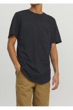 JJENOA POCKET TEE SS CREW NECK NOOS - ΜΑΥΡΟ