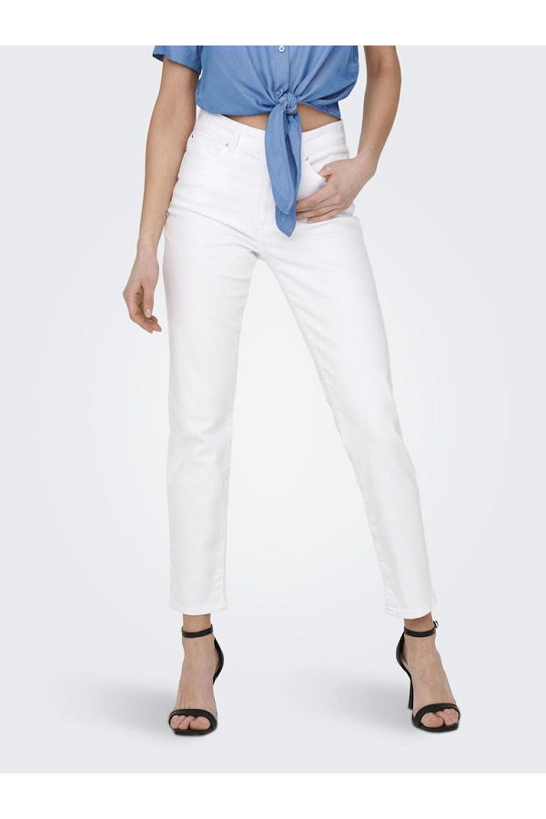 ONLEMILY STRETCH HW ST AK DNM CRO790NOOS - ΛΕΥΚΟ