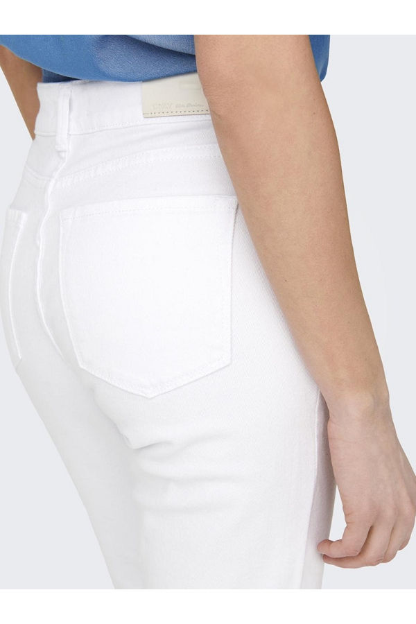 ONLEMILY STRETCH HW ST AK DNM CRO790NOOS - ΛΕΥΚΟ