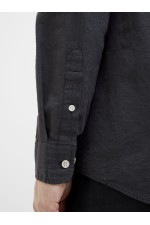 JJEBREEZE SHIRT LS SN B-12 - ΜΑΥΡΟ