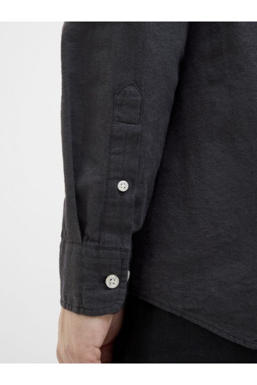 JJEBREEZE SHIRT LS SN B-12 - ΜΑΥΡΟ