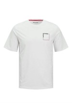 JJVERNER TEE SS CREW NECK - ΛΕΥΚΟ