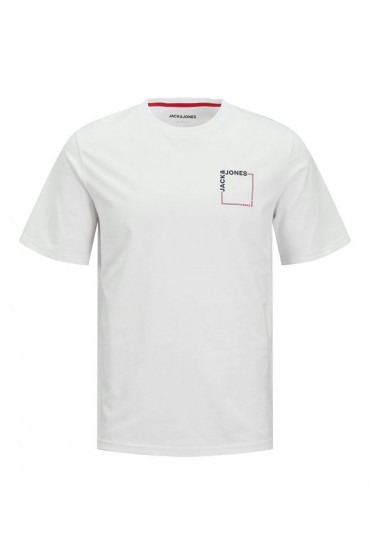 JJVERNER TEE SS CREW NECK - ΛΕΥΚΟ