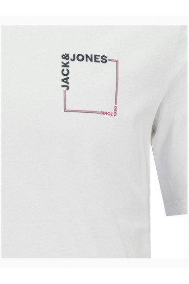 JJVERNER TEE SS CREW NECK - ΛΕΥΚΟ