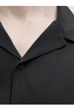 JREBWATER RESORT SHIRT SS - ΜΑΥΡΟ