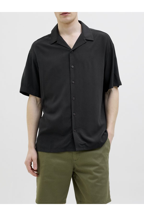 JREBWATER RESORT SHIRT SS - ΜΑΥΡΟ