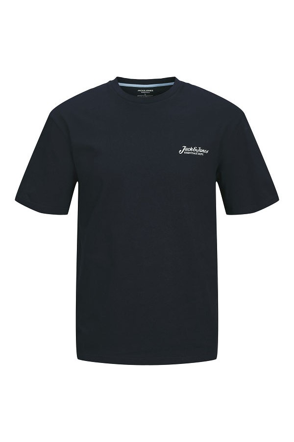 JJBEAU TEE SS FRONTPRINT CREW NECK - ΜΠΛΕ