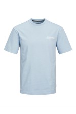 JJBEAU TEE SS FRONTPRINT CREW NECK - ΜΠΛΕ