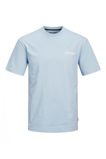 JJBEAU TEE SS FRONTPRINT CREW NECK - ΜΠΛΕ