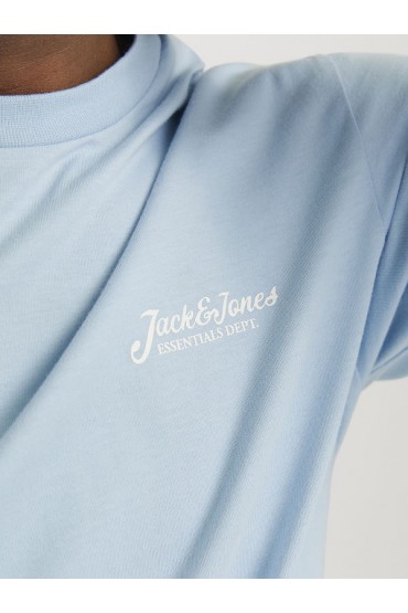JJBEAU TEE SS FRONTPRINT CREW NECK - ΜΠΛΕ