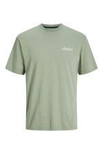 JJBEAU TEE SS FRONTPRINT CREW NECK - ΠΡΑΣΙΝΟ