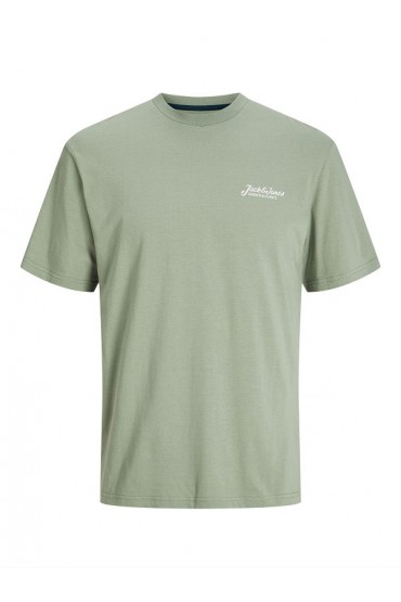 JJBEAU TEE SS FRONTPRINT CREW NECK - ΠΡΑΣΙΝΟ