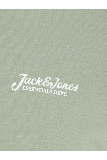 JJBEAU TEE SS FRONTPRINT CREW NECK - ΠΡΑΣΙΝΟ