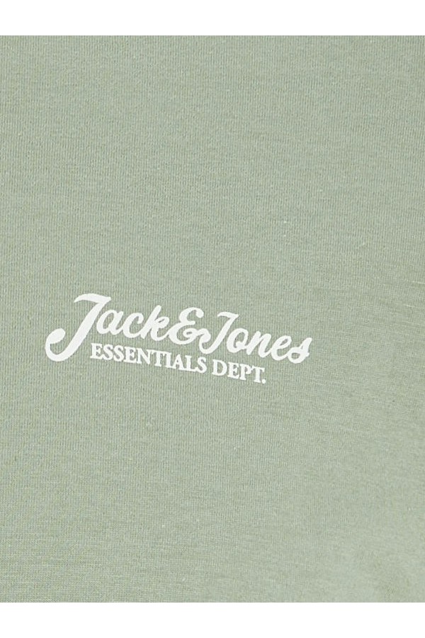 JJBEAU TEE SS FRONTPRINT CREW NECK - ΠΡΑΣΙΝΟ