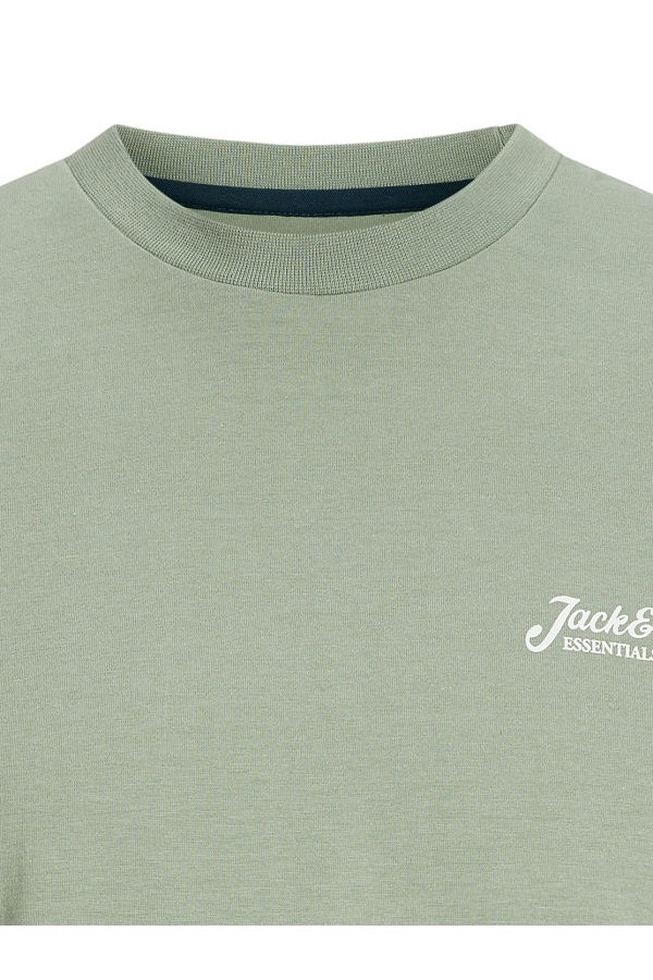 JJBEAU TEE SS FRONTPRINT CREW NECK - ΠΡΑΣΙΝΟ