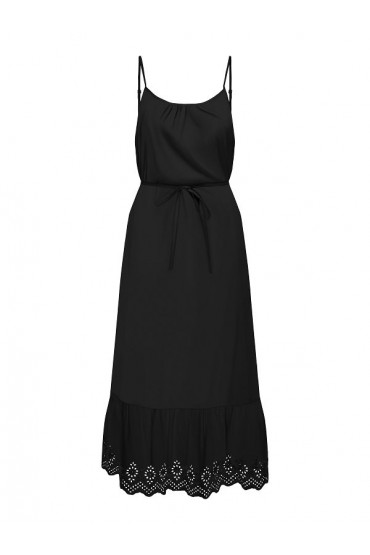 ONLLOU LIFE EMB STRAP ANKEL DRESS PTM - ΜΑΥΡΟ