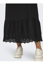 ONLLOU LIFE EMB STRAP ANKEL DRESS PTM - ΜΑΥΡΟ