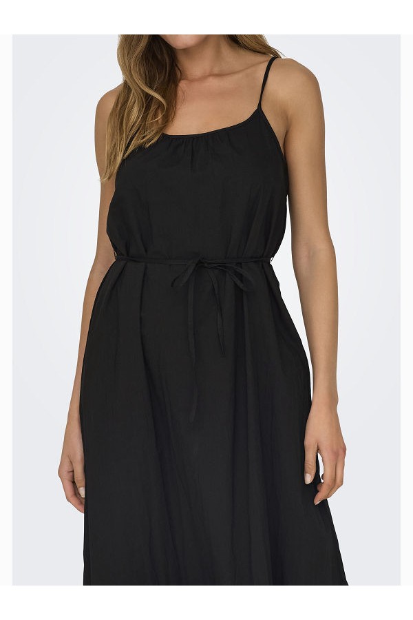 ONLLOU LIFE EMB STRAP ANKEL DRESS PTM - ΜΑΥΡΟ