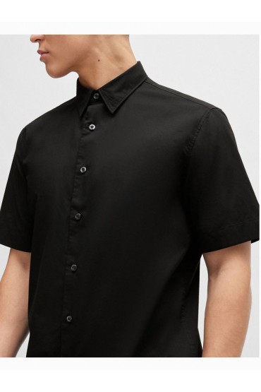 EBOR CASUAL SHIRTS - ΜΑΥΡΟ