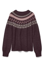 VMMONE LS O-NECK NORDIC PULLOVER LCS - ΜΠΟΡΝΤΩ