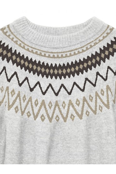 VMMONE LS O-NECK NORDIC PULLOVER LCS - ΓΚΡΙ
